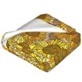 thumbnail image 2 of Salouo Sunflowers1 Print Bed Blankets,Flannel Blanket Comfortable Air Conditioning Blanket Lightweight Blanket for Sofa Bed Travel & Couch -80"x60", 2 of 8