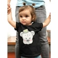 thumbnail image 2 of Cute Teddy Bear With Crown T-Shirt Infant -Image by Shutterstock,  24 Months, 2 of 4
