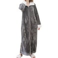 thumbnail image 2 of GUOOL Wearable Blanket Sweatshirt Homewear Winter Loungewear Zipper Lounger Robe Women, 2 of 9