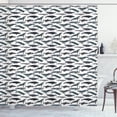 thumbnail image 1 of Ambesonne Fish Shower Curtain, Whales Aquatic Species Marine, 69"Wx75"L, Slate Blue and Purpleblue, 1 of 3