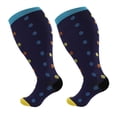 thumbnail image 1 of FhsagQ Chaussettes Femmes Chaussettes Résille Mode Imprimée Grande Taille Chaussettes de Compression Sport Chaussettes Mollet Chaussettes de Compression Jambes Belles Chaussettes Extensibles Chaussettes Femmes avec Bas Bleu TTG, 1 of 2