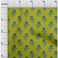 thumbnail image 1 of oneOone Viscose Chiffon Fabric Leaves & Floral Block Print Fabric By The Yard 42 Inch Wide, 1 of 4