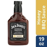 (2 pack) (2 Pack) Jack Daniel's Honey Barbecue Sauce, 19 oz Bottle