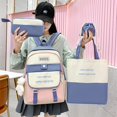 thumbnail image 3 of 4 In 1 Nylon Waterproof Women Backpack Multi-layer Design School Bag For Girls Large Capacity Student Storage Backpacks Sac à dos scolaire, 3 of 7