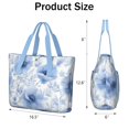 thumbnail image 3 of Tote Bag for Women - Pioneer Flower Shoulder Bag - Large Utility Work Duffle Bag with Zipper Handbag for Travel, Work, Sprots, 3 of 5