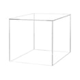 thumbnail image 2 of 7 Inch Clear Acrylic Display Box with One Open Side No Lid Versatile Square Plastic Retail Product Riser or Merchandise Storage Bin No Assembly by Marketing Holders, 2 of 4