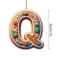 thumbnail image 3 of 26 Alphabet Ornaments For Christmas Tree Candy Cane Initial Letter Pendant With Berries Pattern Mini Monogram Hanging Decorations For Christmas Gifts DIY Decor, 3 of 5