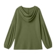 thumbnail image 4 of XuJwPNcy Sweatshirt for Women Mock Neck Casual Loose Pullover Long Sleeve Tops Plain Comfy Fall Clothes Ladies Outfit(Beige,Medium), 4 of 4
