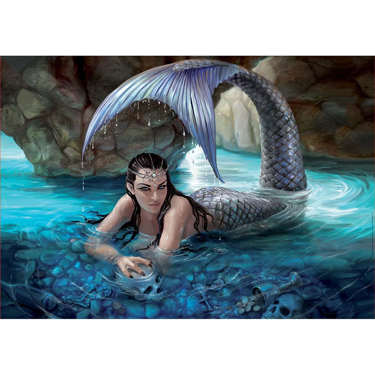 Small Hidden Depths Canvas Picture by Anne Stokes