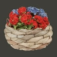 thumbnail image 2 of Planter Baskets Palm Leaf Woven w/ Handles 11.5" H - Renovators Supply -Walm, 2 of 2
