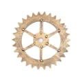 thumbnail image 2 of Engranaje de madera industrial Rueda decorativa Adorno Bar Decoración de pared de estilo antiguo de fábrica - 32cm - Dorado kenally JJ19185-02, 2 of 6