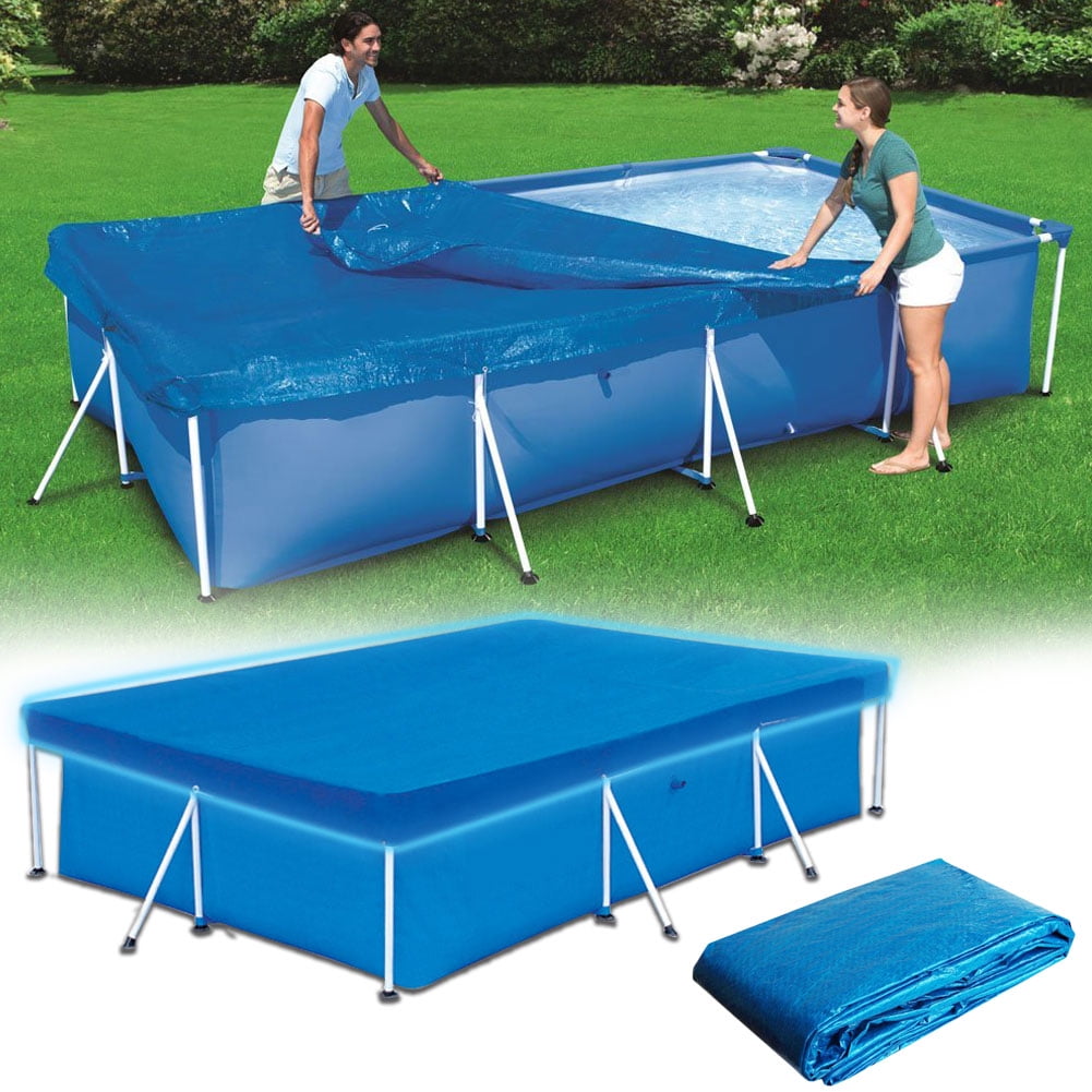 Polyester Easy Use Keep Clean Pool Cover Anti Dust Home Rectangular Rainproof 