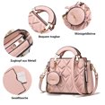 thumbnail image 2 of Bolsos y carteras de moda para mujer, bolsos de hombro de cuero con asa superior para mujer, bolsos pequeños tipo tote., 2 of 8
