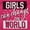 Heliconia, variant on Girls Can Change World Feminism Equal Women's Graphic T Shirt Tees Brisco Brands S