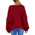 thumbnail image 5 of Yokua Women's Oversized Chunky Knit Cardigan Sweater Chunky Knit Long Sleeve Cardigan Jacket, 5 of 8