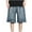 Dark Blue, variant on ZVNAΖH Young Men's Loose Denim Shorts Baggy Casual Wide Leg Drawstring Elastic Waist Hip Hop Shorts with Pockets Streetwear
