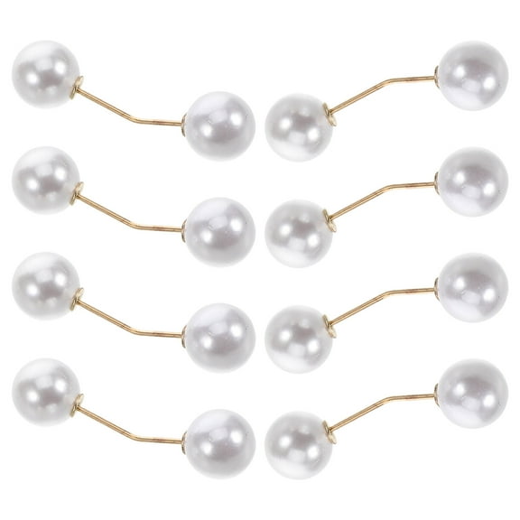 Zehuanyu 8 Pcs Fashion Safety Pin For Clothing Anti-Exposure Bead Brooch Fixed Pin For Women Stylish Brooch Pin For Dresses And Shirts Decorative Safety Pin