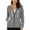 Grey, variant on Posijego Womens Fleece Lined Jackets S-3XL Winter Sherpa Long Sleeve Zip up Hoodies Plus Size Warm Casual Coats