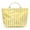 Beige, variant on HUISZJ PVC Striped Tote Bag, Stylish Canvas Handbag, Large Capacity Portable Travel Shoulder Bag for Commuting Work Travel (Black)