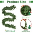 thumbnail image 2 of Guvpev 6FT Christmas Garland, Real Touch Cedar Garland for Holiday Decor, Thick & Lush Artificial Greenery Cypress Garland for Mantel, Fireplace, Staircase, Table, Indoor & Outdoor Xmas Decorations, 2 of 8