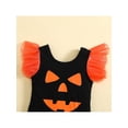 thumbnail image 5 of Qmyliery Two Piece Baby Girl’s Clothes Halloween Printed Fly Sleeve Romper and Mesh Yarn Short Skirt,3-24 Months, 5 of 9
