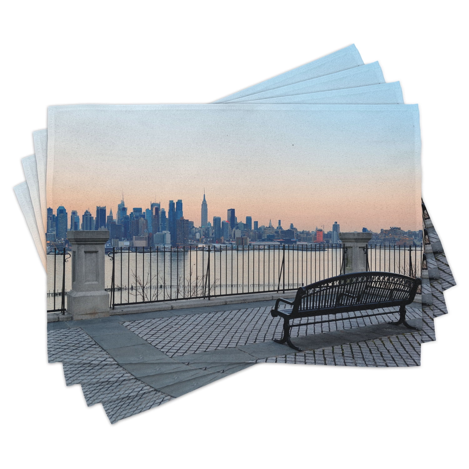 American Destinations Vintage Placemat Sets 4 Placemats New York