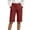 Wine #32, variant on Dresfit Bermuda Shorts Women Baggy Knee Length Cargo Shorts 2026 Summer Plus Size Stretch Hiking Short Pants Lightweight Multi Pocket Carpenter Shorts 2XL