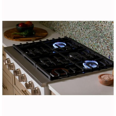 Café - 36" Built-In Gas Cooktop with 6 Burners - Matte white