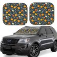 thumbnail image 1 of Fotbe Pumpkin Juego de 2 Piezas de Parasoles para Parabrisas | Bloqueador Solar para Auto | Accesorios Plegables para Protección Solar Interior-Medium, 1 of 6