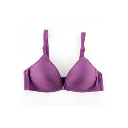 

Esho Women Front Closure Wireless Seamless Push-Up Bra