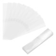 thumbnail image 1 of Uxcell 100Pcs Banda de Encogimiento Perforada Clara, 145x35mm Envoltura de Calor para Botellas y Tarros, 1 of 7