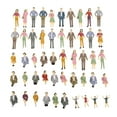 thumbnail image 2 of Amdohai 50Pcs 1:30 Scale Painted Model People Train Passengers Figures, 2 of 7