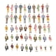 thumbnail image 2 of Gente Modelo 50Pcs 1:30 Escala pintada modelo personas tren pasajeros figuras Abanopi Gente Modelo, 2 of 7