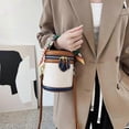 thumbnail image 2 of Summer Niche Design Cylinder Bag,Colorblock Bucket Bag for Women, 2 of 5