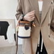 thumbnail image 2 of Summer Niche Design Cylinder Bag,Colorblock Bucket Bag for Women, 2 of 5