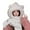 White, variant on Winter Outdoor Thermal Neck Warmer Scarf and Hat Set for Cold Weather Activities with Lined Comfort and Eco Friendly, Beige