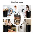 thumbnail image 4 of DouZhe 50L Rectangular Laundry Basket, Colorful Ethnic Cow Skulls Prints Waterproof Foldable Laundry Hamper with Aluminum Handles, 4 of 6
