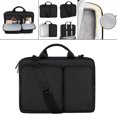 thumbnail image 3 of Laptop Bag Shoulder Messenger Case for 15.6 Inches, Business Briefcase, Expandable Capacity - Black, 400x300x30mm, 3 of 8