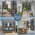 thumbnail image 5 of Vintage Flower Outdoor Curtains for Patio Waterproof,Windproof Privacy Curtains with Weighted Bottom,Boho Abstract Colorful Ethnic Floral Outside Drapes for Picnic Garage Yard Cabana 54"x84" 2 Panel, 5 of 8