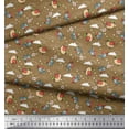 thumbnail image 2 of Soimoi Poly Georgette Fabric Dot,Cloud & Bird Cartoon Decor Fabric Printed Yard 42 Inch Wide, 2 of 3