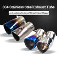 thumbnail image 3 of Trayknick Exhaust Tube Anti-oxidizing Rustproof Straight Heart Shaped Universal Car Exhaust Muffler for Van, 3 of 13