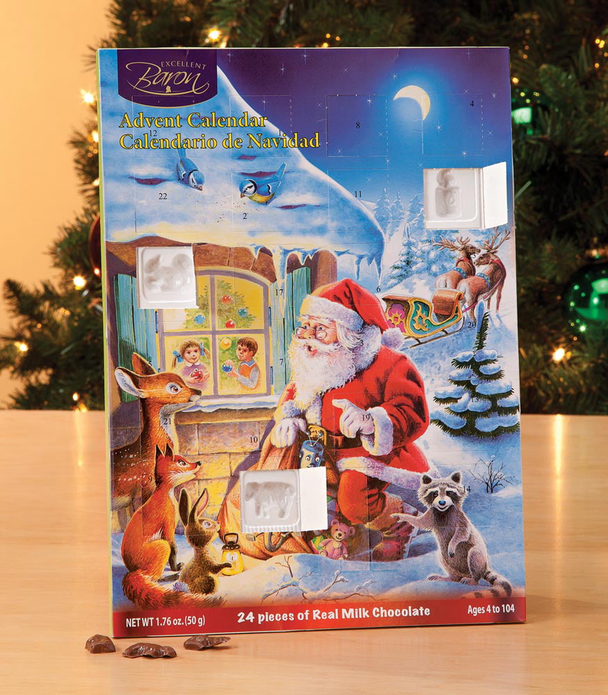 European Chocolate Excellent Baron Advent Calendar, 24 ea