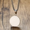 thumbnail image 3 of PAMTIER Unisex Stainless Steel Vintage Simple Yin Yang Fish Tai Chi Round Amulet Pendant Taoist Gossip Balance Band Couple Necklace Free Chain, 3 of 5