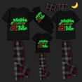 thumbnail image 3 of Pijama familiar a juego de Navidad, luminoso, brillante, con mi tubo, negro, corto, 3 of 4