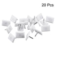 thumbnail image 3 of Furniture Feet Nail, Square Chair Table Leg Protector Pad 18mm x 12mm Plastic 20pcs, 3 of 4