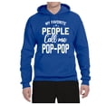 thumbnail image 2 of Wild Bobby,My Favorite People Call Me Pop-Pop Father Dad Grandpa Gift, Father's Day, Unisex Graphic Hoodie Sweatshirt, Royal, Small, 2 of 3
