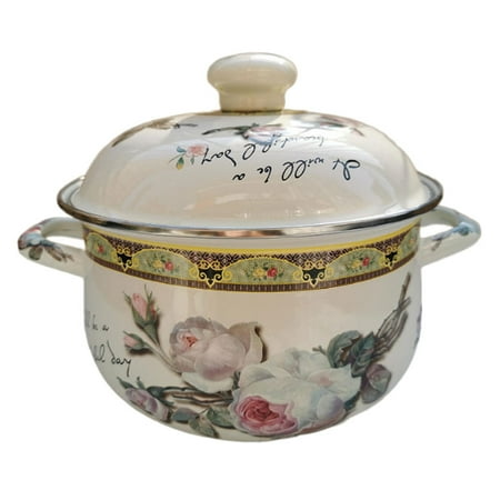

Enamel Stew Pot Kitchen Stockpot Enamel Cooking Pot Thickened Stock Pot