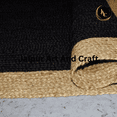 thumbnail image 2 of Jaipur Art And Craft Black Beige Border Jute Area Rug Rectangle Hand Braided Carpet (10x13 Sq ft), 2 of 7