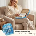 thumbnail image 4 of Xixirimido Bible Cover Case Large Quilted Bible Carrying Case with Handles, Bible Study Supplies & Accessories Christian Gifts for Church, Blue Floral Sea Turtle Pattern, 4 of 7