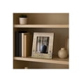 thumbnail image 2 of Elegant Rectangle Picture Frame with Flower Field Bottom Border - Decorative Resin Photo Frame for Tabletop Display - Stylish Frame for Office Desk or Home Decor Accents - 9.5", Ivory & Green, 2 of 10